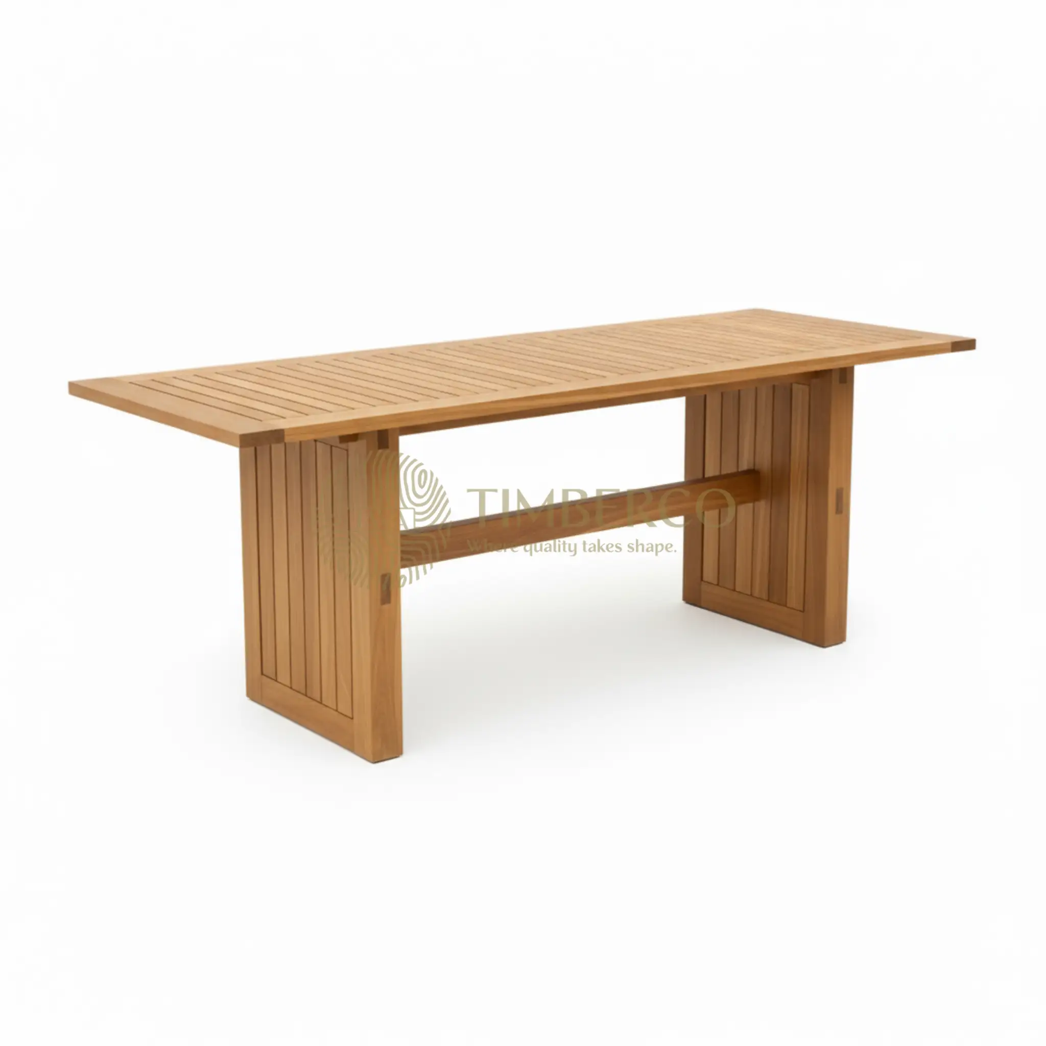 Solid Trestle Dining Table - Code 003